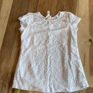 White maternity blouse